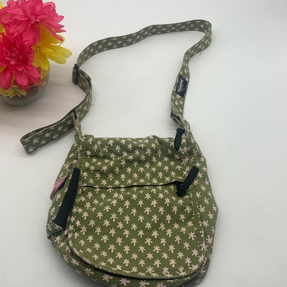 Kavu Handbags - Kavu Green Pink Crossbody Canvas Bag MCB6513N